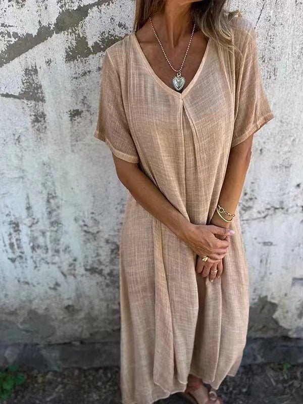Kamari - Casual V-Neck Dress