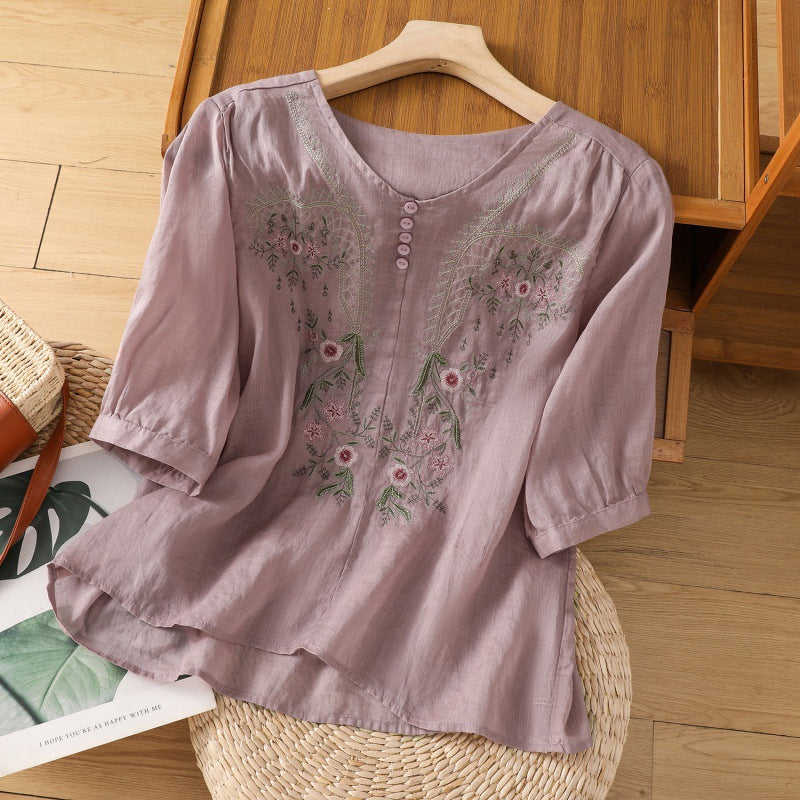 Brenda - Floral Comfort Blouse