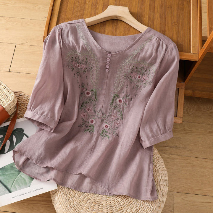 Brenda - Floral Comfort Blouse
