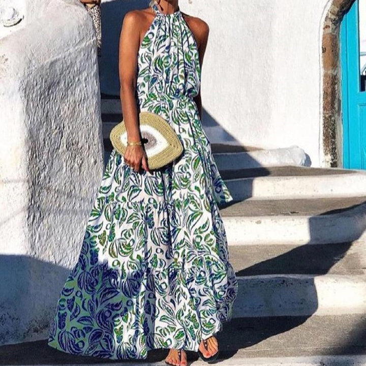 Tabitha - Floral Halter Dress