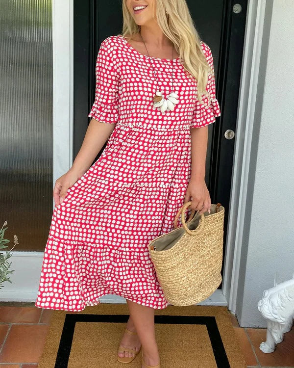Caitlin - Tiered Printed Dress