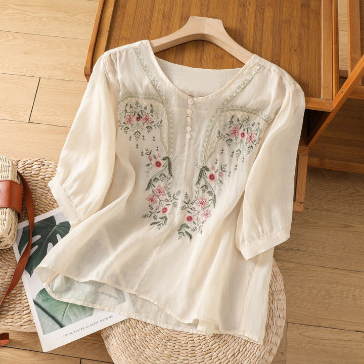 Brenda - Floral Comfort Blouse
