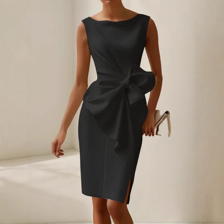 Barbara - Sleeveless Twist Front Dress