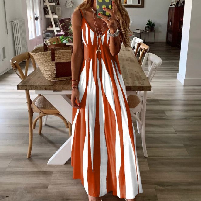 Milan - Striped Long Dress