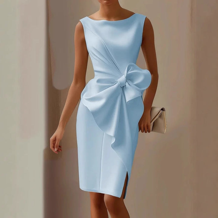 Barbara - Sleeveless Twist Front Dress