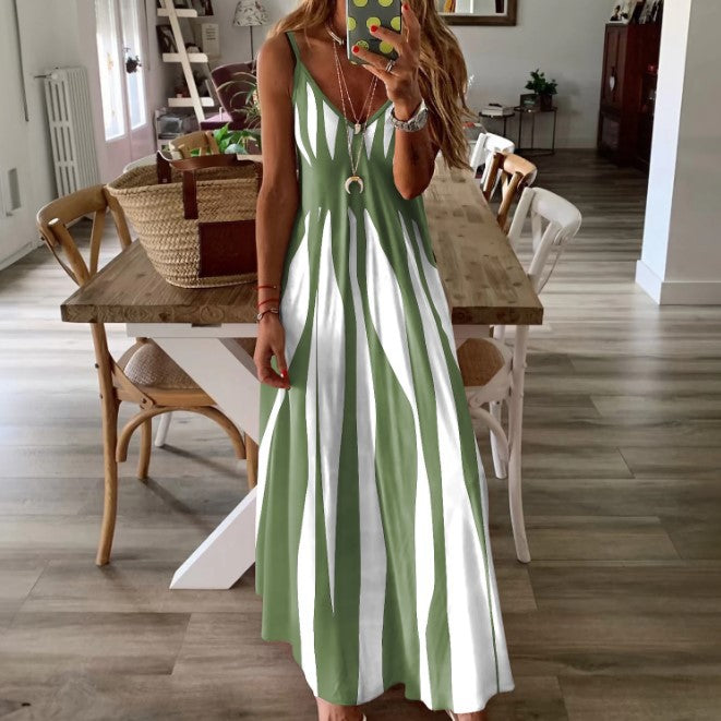 Milan - Striped Long Dress