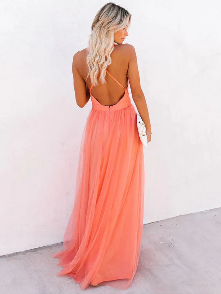 Jacqueline - Plunge Maxi Dress