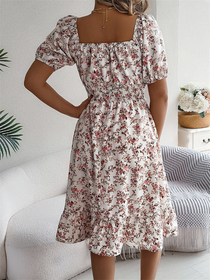 Millie - Waisted Floral Dress
