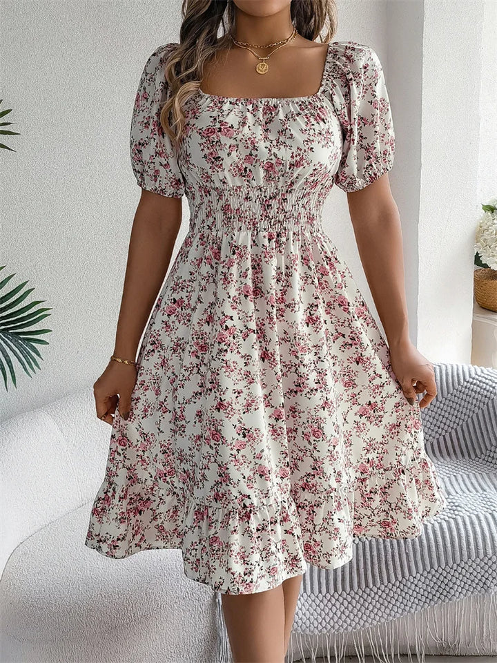 Millie - Waisted Floral Dress