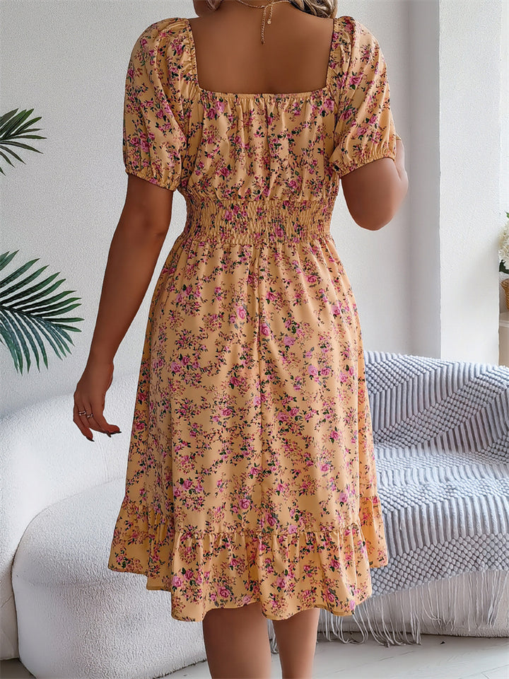 Millie - Waisted Floral Dress
