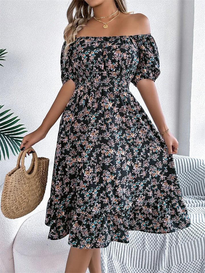 Millie - Waisted Floral Dress