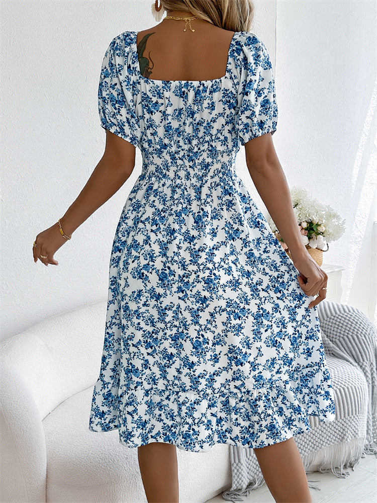Millie - Waisted Floral Dress