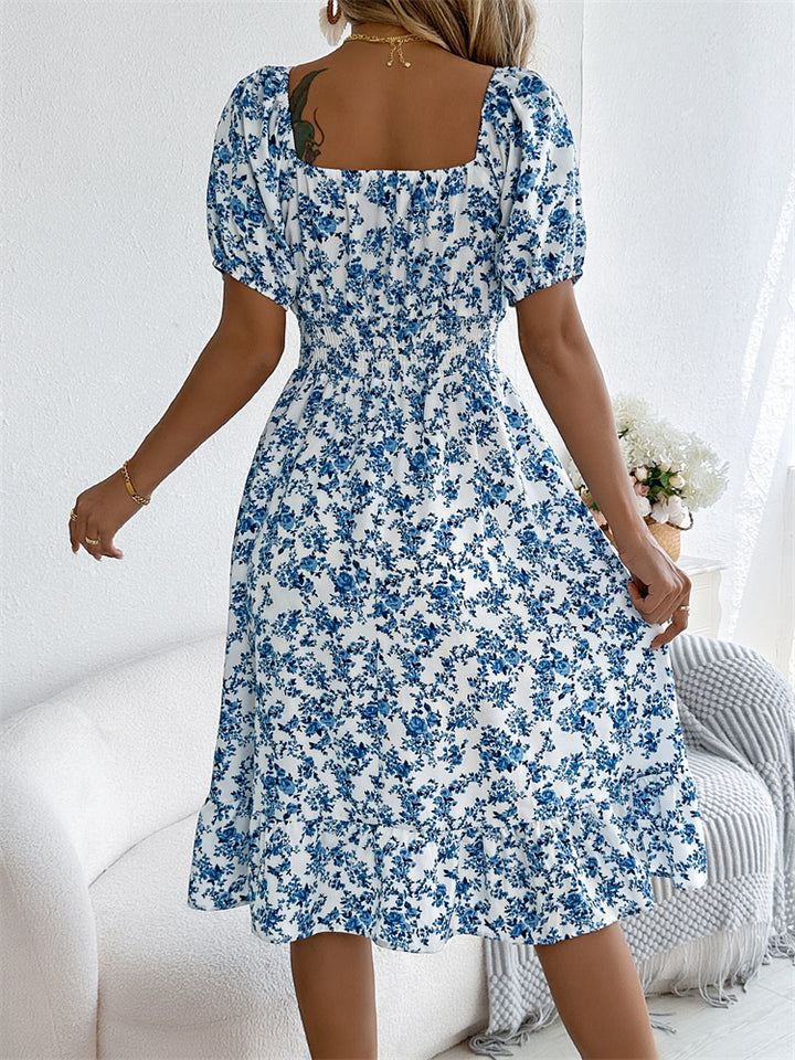 Millie - Waisted Floral Dress