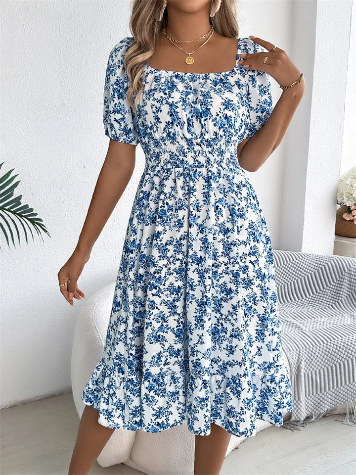 Millie - Waisted Floral Dress