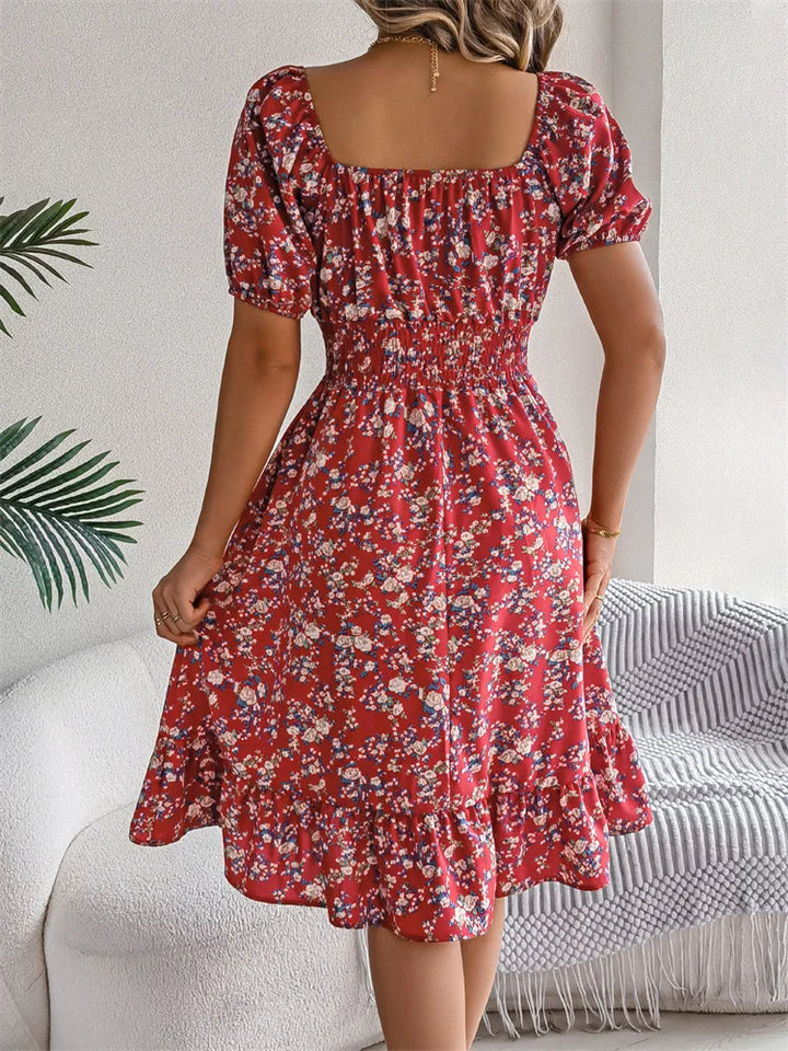 Millie - Waisted Floral Dress
