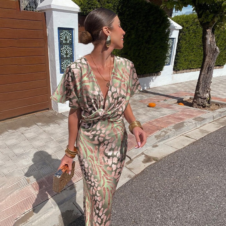 Kendall - V-Neck Long Dress