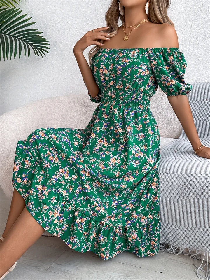 Millie - Waisted Floral Dress
