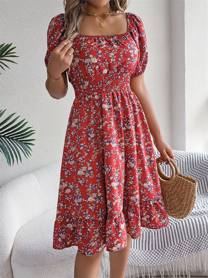 Millie - Waisted Floral Dress