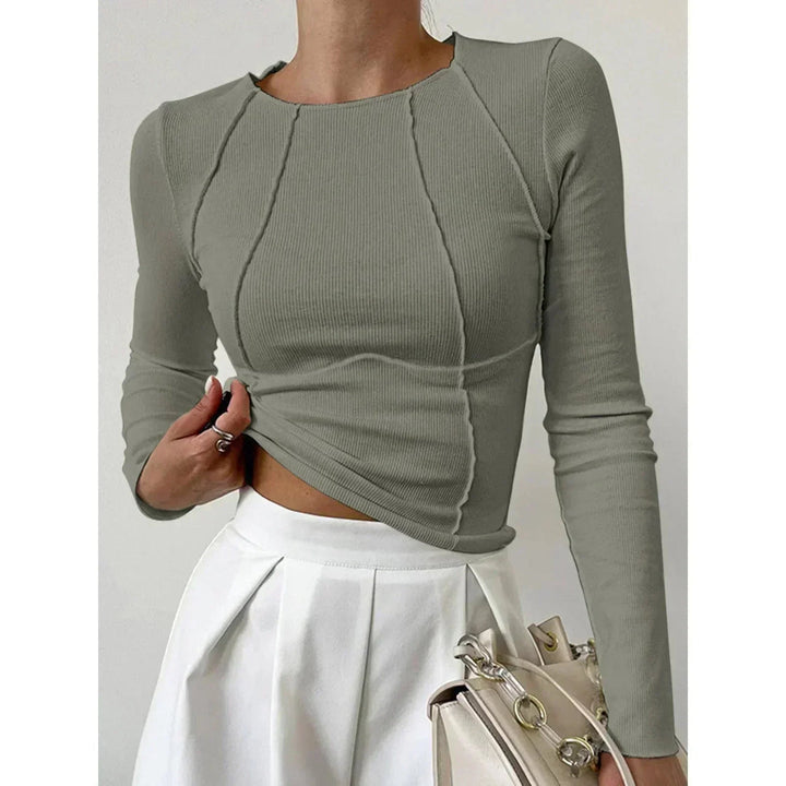 Andi - Ribbed Long-Sleeve Top