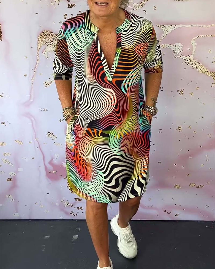Rita - Modern V-neck Dress