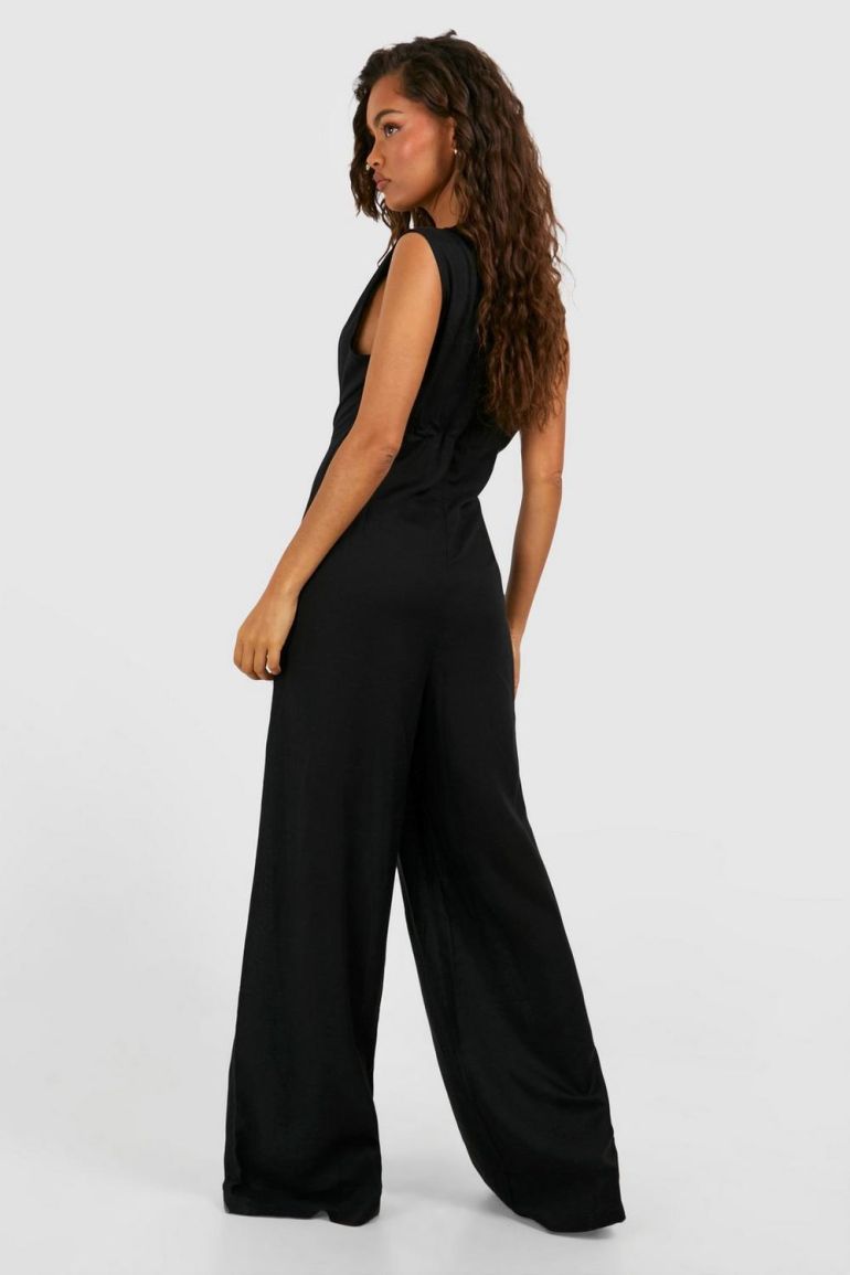 Zainab - Black Sleeveless Jumpsuit