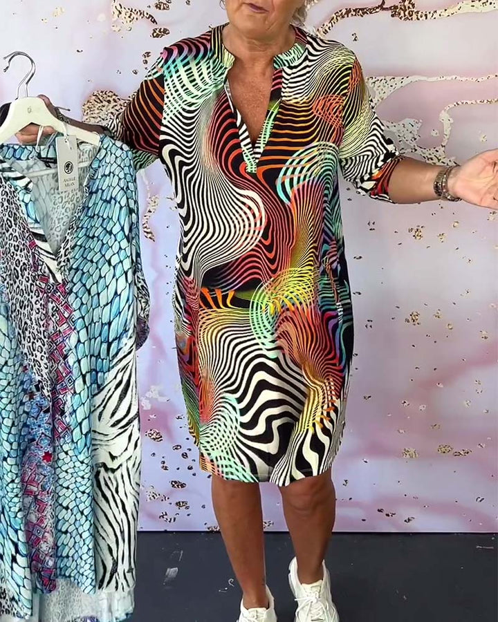 Rita - Modern V-neck Dress