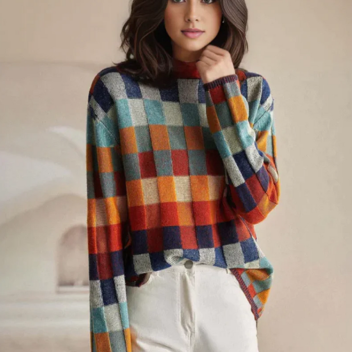 Darcie - Knitted High Neck Jumper