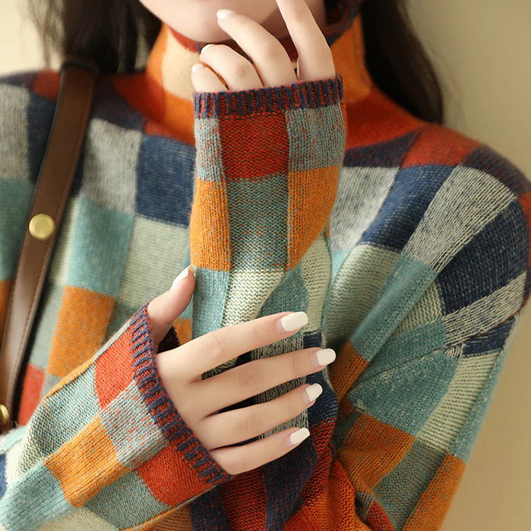 Darcie - Knitted High Neck Jumper