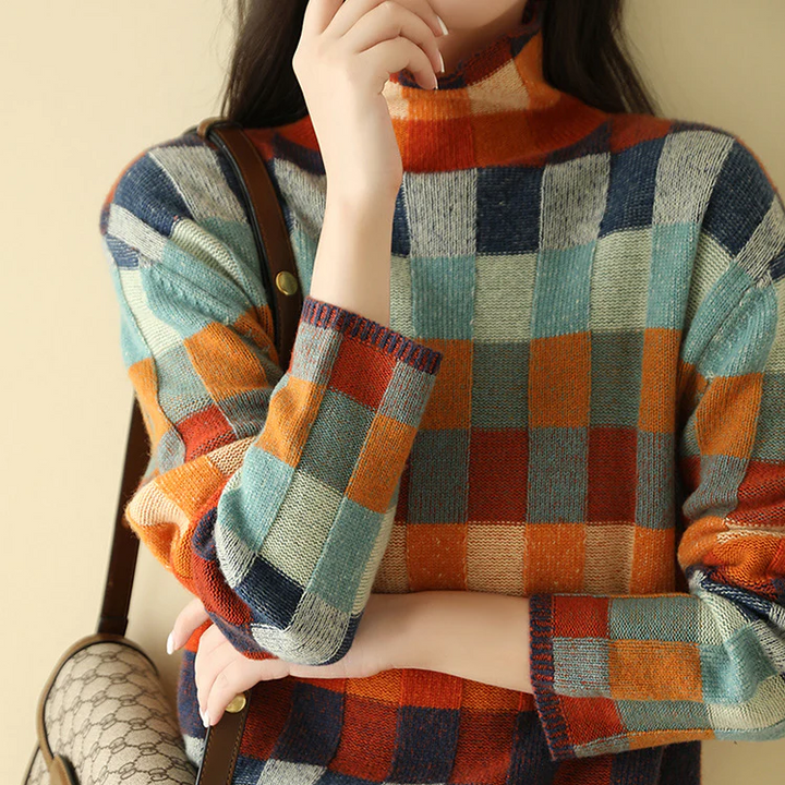 Darcie - Knitted High Neck Jumper