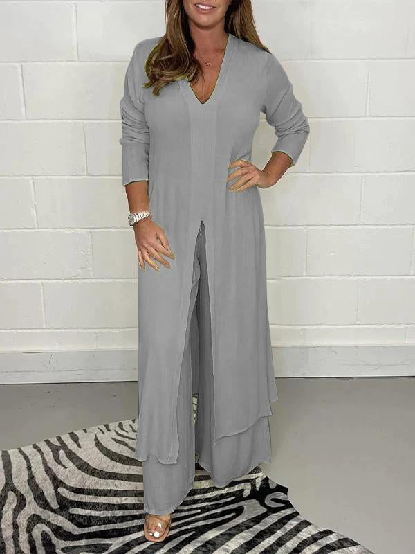 Tilly - Casual V-Neck Co-Ord