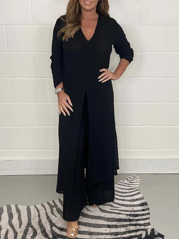 Tilly - Casual V-Neck Co-Ord