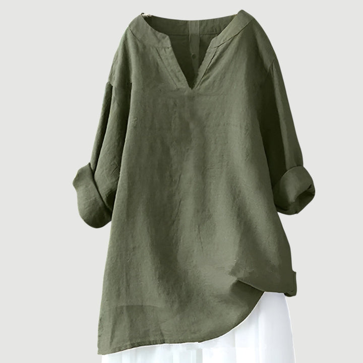 Xyla - Casual V-Neck Blouse