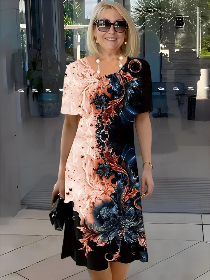 Brittany - Printed Midi Dress