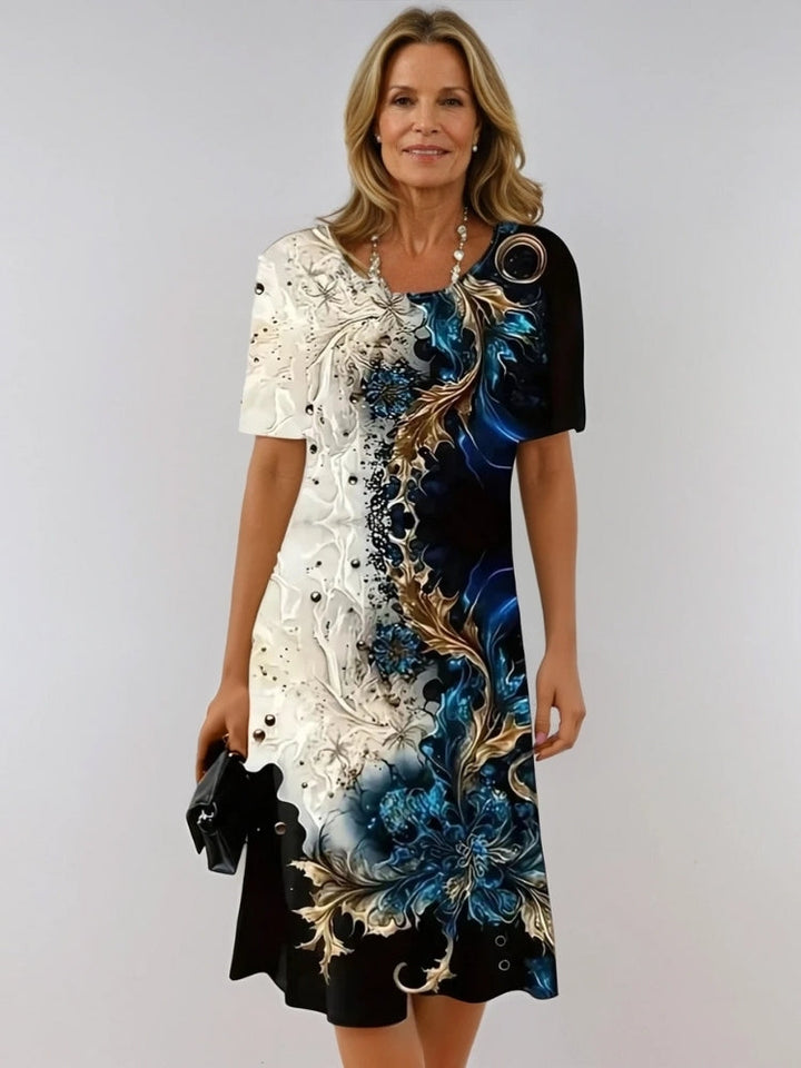 Brittany - Printed Midi Dress