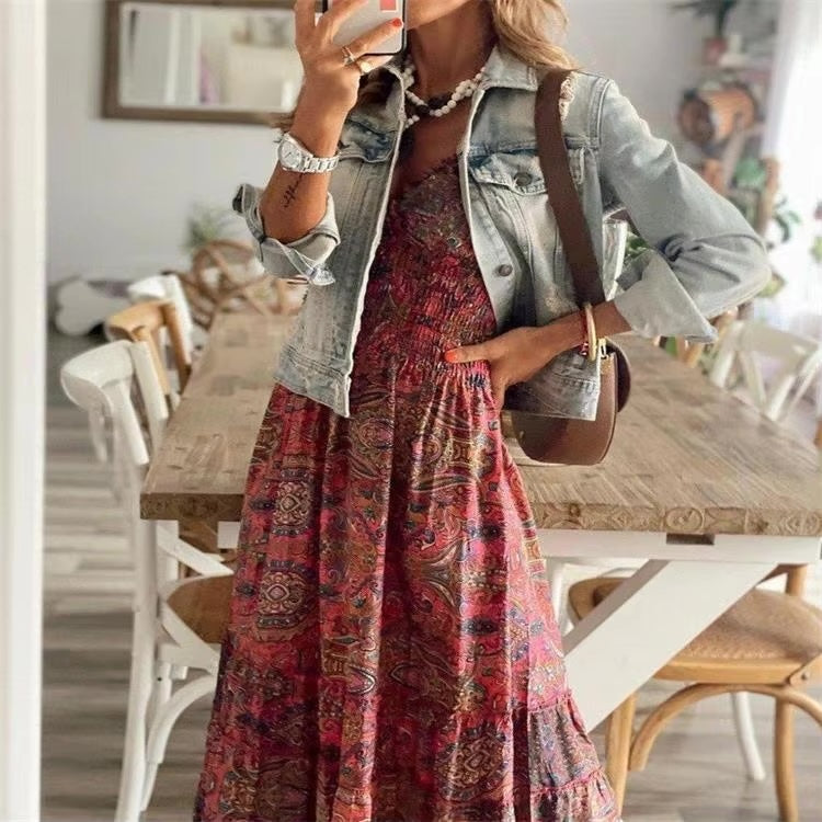 Kirsten - V-Neck Long Dress