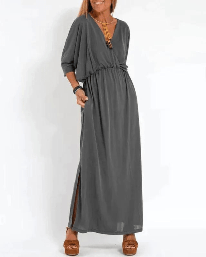 Zara - Relaxed V-Neck Dress
